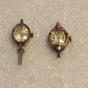 Lot of 2 antique ladies 1/20 10K gold-filled wrist watches - Carlisle & Milber
